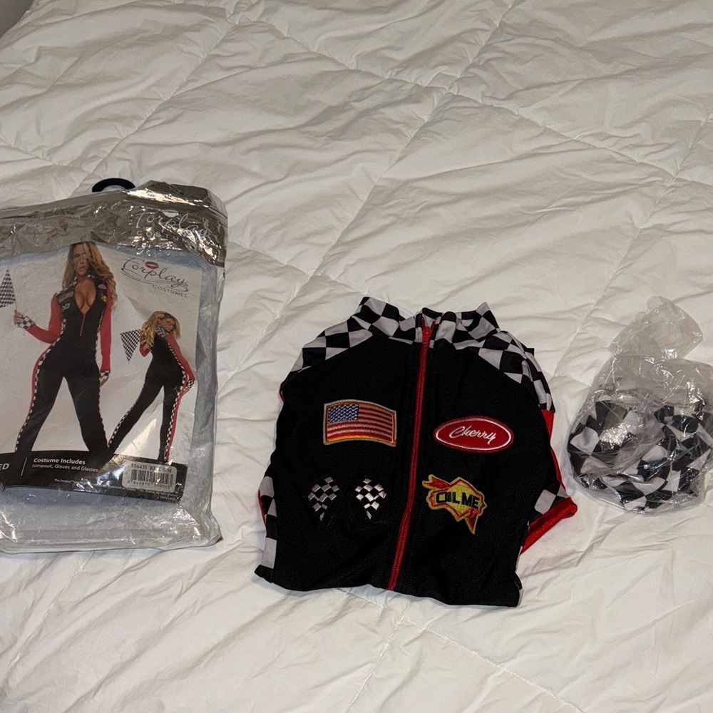 Red and Black Racing Jumpsuit - Picture 6 of 7